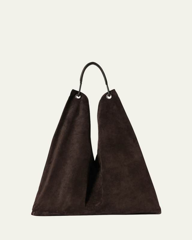 Bindle Hobo Bag in Plush Suede